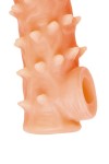 Телесная закрытая насадка с пупырышками Cock Sleeve Size S - 13,8 см. фото 7 — pink-kiss