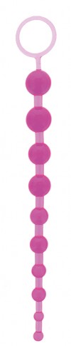 Фиолетовая анальная цепочка ORIENTAL JELLY BUTT BEADS 10.5 PURPLE - 26,7 см. фото 1 — pink-kiss