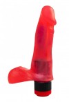 Красный гелевый вибратор №2 - 16 см. фото 1 — pink-kiss