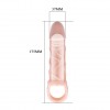 Телесная насадка на пенис с подхватом Brayden - 17 см. фото 3 — pink-kiss