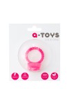 Розовое силиконовое виброкольцо A-toys фото 3 — pink-kiss