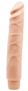 Телесный вибратор-реалистик Barbara - 25,5 см. фото 1 — pink-kiss