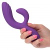 Фиолетовый вибромассажер-кролик Stella Liquid Silicone “C” Curve - 19 см. фото 5 — pink-kiss