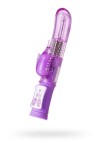 Фиолетовый вибратор High-Tech fantasy с бабочкой для клитора - 22,4 см. фото 2 — pink-kiss