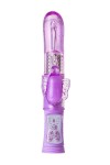 Фиолетовый вибратор High-Tech fantasy с бабочкой для клитора - 22,4 см. фото 3 — pink-kiss