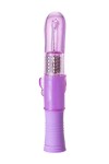 Фиолетовый вибратор High-Tech fantasy с бабочкой для клитора - 22,4 см. фото 5 — pink-kiss