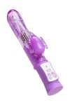 Фиолетовый вибратор High-Tech fantasy с бабочкой для клитора - 22,4 см. фото 6 — pink-kiss