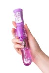 Фиолетовый вибратор High-Tech fantasy с бабочкой для клитора - 22,4 см. фото 7 — pink-kiss