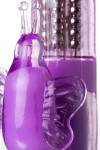 Фиолетовый вибратор High-Tech fantasy с бабочкой для клитора - 22,4 см. фото 12 — pink-kiss