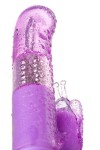 Фиолетовый вибратор High-Tech fantasy с бабочкой для клитора - 22,4 см. фото 15 — pink-kiss