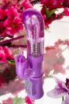 Фиолетовый вибратор High-Tech fantasy с бабочкой для клитора - 22,4 см. фото 16 — pink-kiss