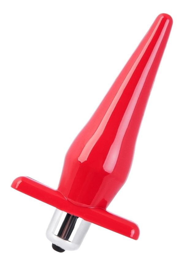 Красная водонепроницаемая вибровтулка - 12,7 см. фото 1 — pink-kiss