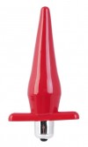 Красная водонепроницаемая вибровтулка - 12,7 см. фото 2 — pink-kiss