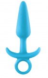 Голубая анальная пробка Firefly Prince Small - 10,9 см. фото 1 — pink-kiss