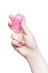 Розовая насадка на палец Eromantica Gentle фото 5 — pink-kiss