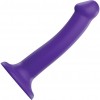 Фиолетовый фаллоимитатор-насадка Strap-On-Me Dildo Dual Density size M - 18 см. фото 1 — pink-kiss