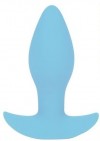Голубая анальная втулка Sweet Toys - 8,5 см. фото 1 — pink-kiss