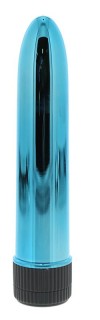 Голубой гладкий вибромассажёр KRYPTON STIX 5 MASSAGER M/S BLUE - 12,7 см. фото 1 — pink-kiss