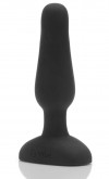 Анальная вибропробка чёрного цвета NOVICE REMOTE CONTROL PLUG BLACK - 10,2 см. фото 1 — pink-kiss