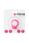 Розовое виброкольцо на пенис A-toys из силикона фото 3 — pink-kiss