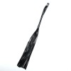 Черная плеть из эко-кожи с витой ручкой - 55 см. фото 2 — pink-kiss