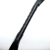 Черная плеть из эко-кожи с витой ручкой - 55 см. фото 4 — pink-kiss