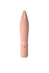 Бежевый мини-вибратор BonBon’s Powerful Spear - 15,2 см. фото 3 — pink-kiss