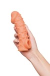 Телесная закрытая насадка с пупырышками Cock Sleeve Size L - 17,6 см. фото 9 — pink-kiss