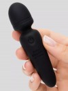 Черный мини-wand Sensation Rechargeable Mini Wand Vibrator - 10,1 см. фото 4 — pink-kiss