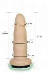 Телесная насадка Harness - 13,3 см. фото 2 — pink-kiss