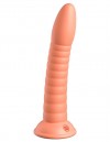 Телесный фаллоимитатор на присоске Wild Thing - 19,7 см. фото 1 — pink-kiss