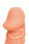 Телесная закрытая насадка с венками Cock Sleeve Size S - 13,8 см. фото 8 — pink-kiss