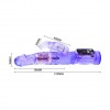 Фиолетовый вибратор-кролик с функцией ротации - 21,5 см. фото 3 — pink-kiss