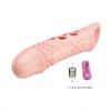 Телесная насадка с вибрацией Cecelia - 18,5 см. фото 4 — pink-kiss