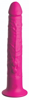 Ярко-розовый вибромассажер-реалистик с присоской Classix Wall Banger 2.0 - 19,1 см. фото 1 — pink-kiss