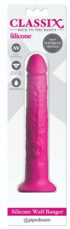 Ярко-розовый вибромассажер-реалистик с присоской Classix Wall Banger 2.0 - 19,1 см. фото 3 — pink-kiss