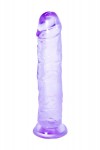 Фиолетовый фаллоимитатор Distortion - 18 см. фото 2 — pink-kiss