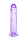 Фиолетовый фаллоимитатор Distortion - 18 см. фото 3 — pink-kiss