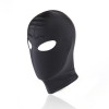 Черный текстильный шлем с прорезью для глаз фото 1 — pink-kiss