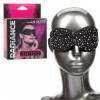 Черная маска на глаза Blackout Eye Mask со стразами фото 3 — pink-kiss