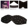 Черная маска на глаза Blackout Eye Mask со стразами фото 7 — pink-kiss