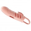 Телесная насадка на пенис с вибрацией Sloane - 18,7 см. фото 1 — pink-kiss