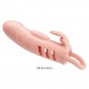Телесная насадка на пенис с вибрацией Sloane - 18,7 см. фото 2 — pink-kiss