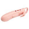 Телесная насадка на пенис с вибрацией Sloane - 18,7 см. фото 4 — pink-kiss