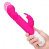Розовый массажер для G-точки Slim Shaft thrusting G-spot Rabbit - 23 см. фото 3 — pink-kiss