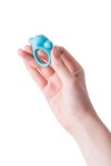 Голубое эрекционное силиконовое кольцо TOYFA A-Toys фото 6 — pink-kiss