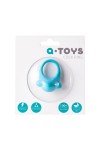 Голубое эрекционное силиконовое кольцо TOYFA A-Toys фото 7 — pink-kiss