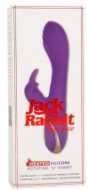 Фиолетовый вибратор-кролик с нагревом Jack Rabbit Signature Heated Silicone Rotating - 21,5 см. фото 2 — pink-kiss