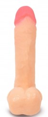 Телесный реалистичный фаллоимитатор с присоской - 17 см. фото 2 — pink-kiss