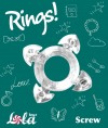 Прозрачное эрекционное кольцо Rings Screw фото 2 — pink-kiss